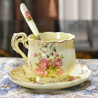 Retro Luxury Floral Tea Set