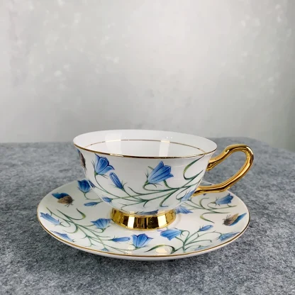 Printed Blue Flower Tea Set