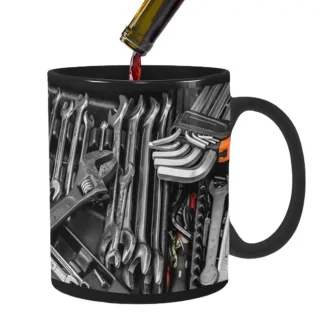 Mechanic Print Black Tea Set