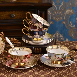 Shiny Creative Print Tea Set