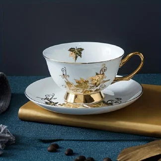 Shiny Gold-like Accent Tea Set